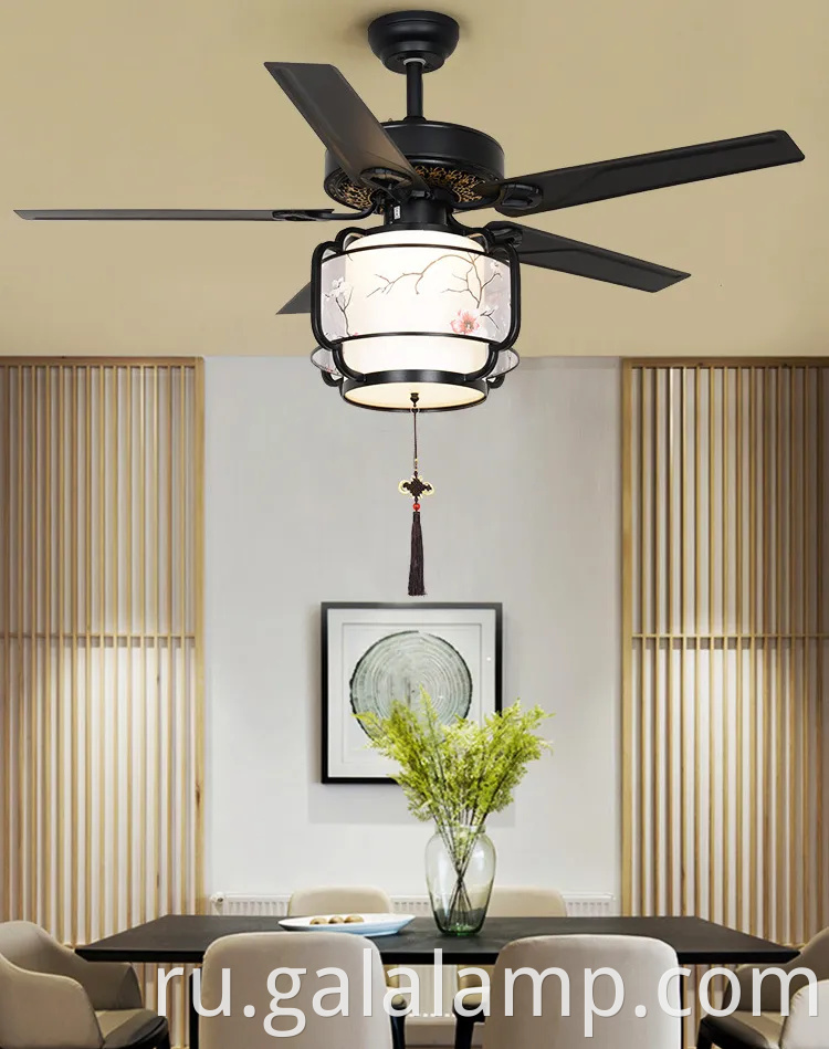 Винтажный китайский потолочный фанатик для гостиных и столовых